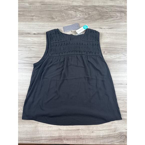 Daniel Rainn Odela Mixed Material Top Black 2XL - Picture 5 of 9